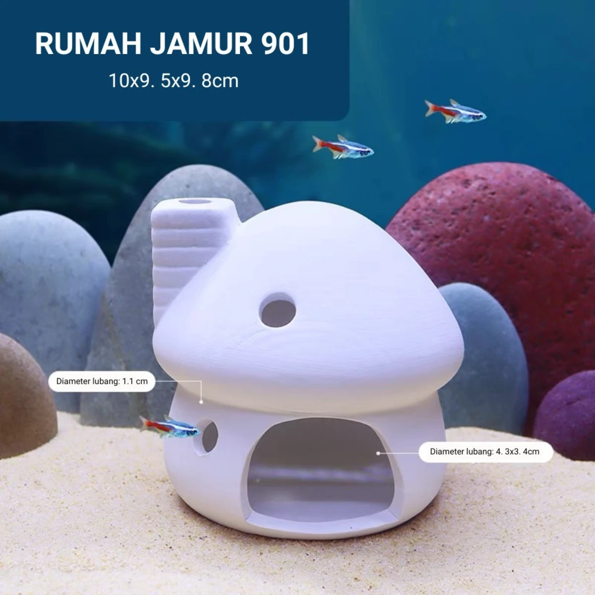 LEPET Hiasan Aquarium XX901 / XX903 / XX911 Dekorasi Ornamen Simulasi foto 5