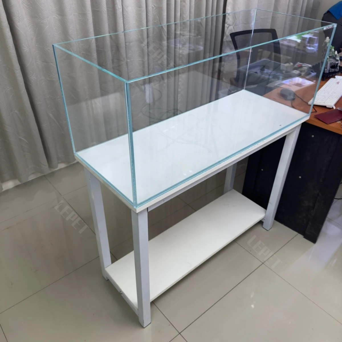 LEPET Akuarium Ikan OPTIK CLEAR JR01 / JR02 /JR03 / JR 04 (100cm/120cm) Tangki Ikan dengan bahan kaca super bening foto 9