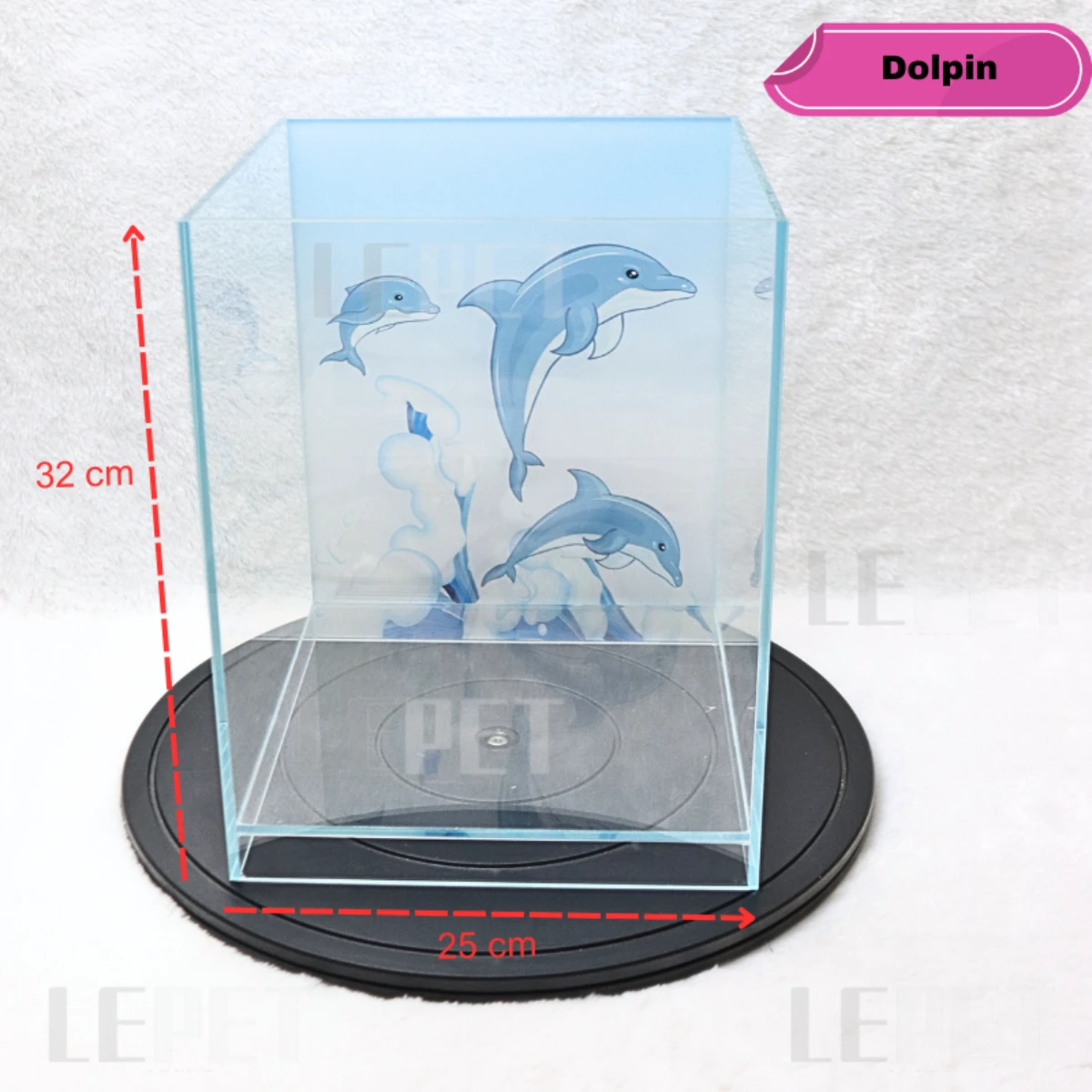 LEPET AQUARIUM IKAN OPTIC CLEAR MH25 / BACKGROUND GLADASI / TANGKI IKAN foto 2