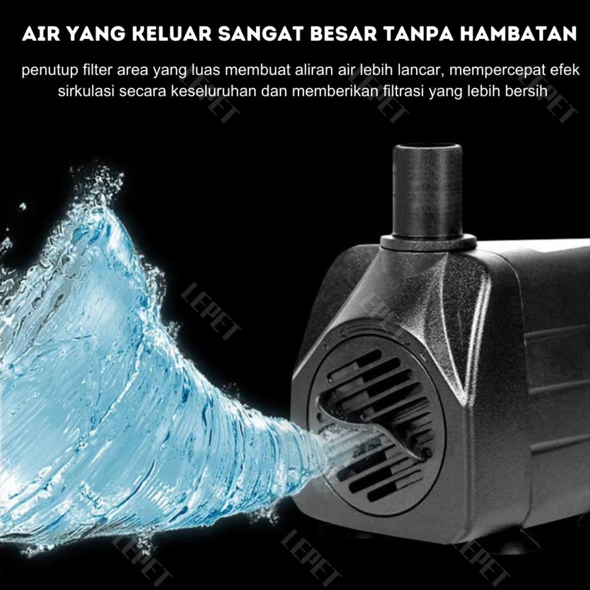 LEPET Pompa Celup Filter Aquarium Hidroponik Low Watt SZ450 /SZ500 /SZ388 /SZ399 /SZ4200 foto 4