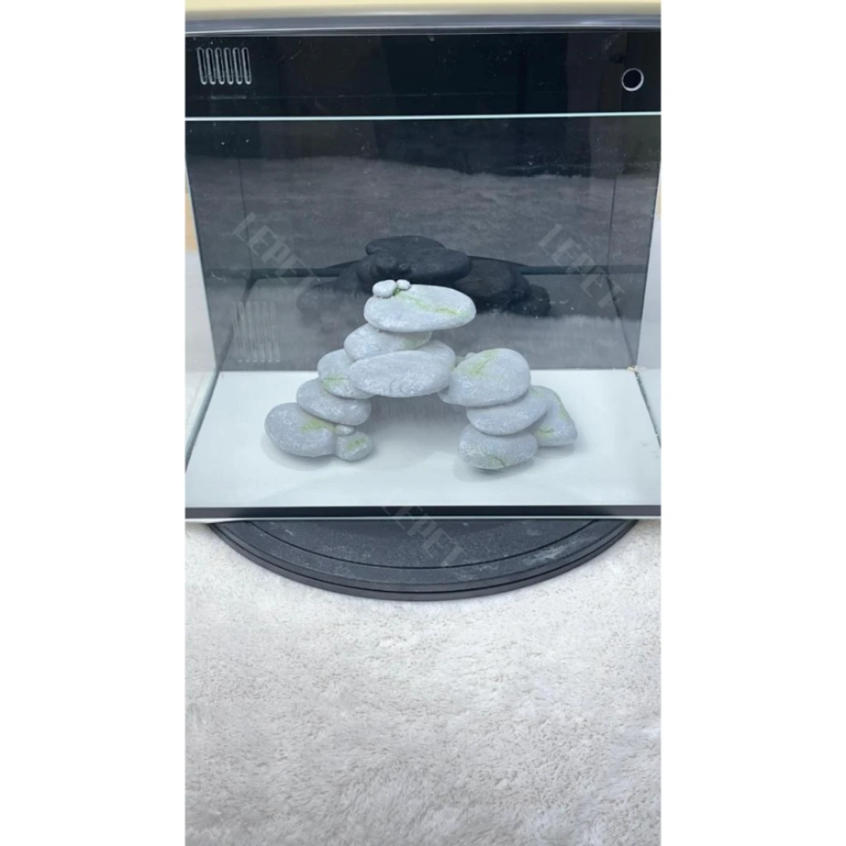 LEPET Hiasan Aquarium 339/ Tangki Ikan Iansekap Bebatuan Dekorasi Resin Ornamen Simulasi Batu foto 2