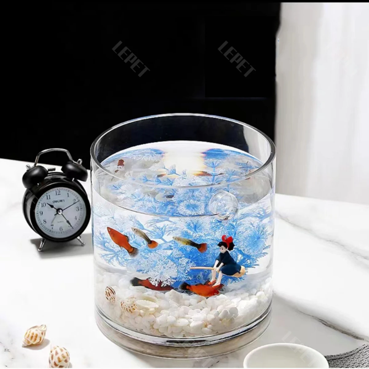 LEPET AQUARIUM MINI KECIL A22 / A23 AKUARIUM IKAN CUPANG HIAS / KURA-KURA foto 5