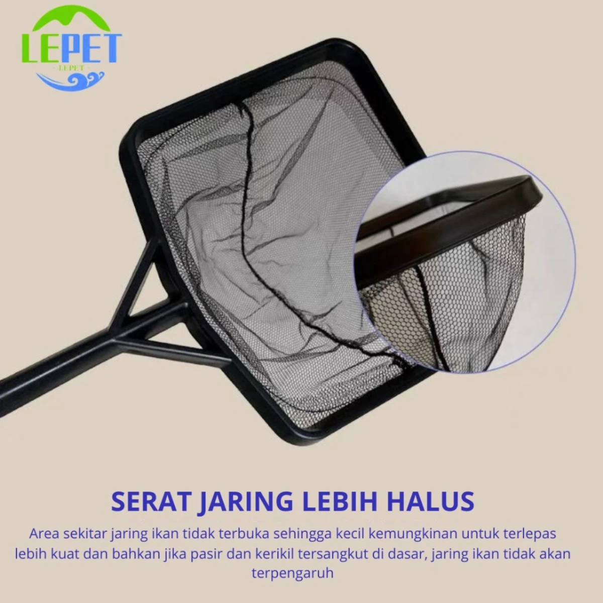 LEPET SEROKAN J10 SARINGAN JARING IKAN HIAS CUPANG GUPPY BLACK SERIES PREMIUM foto 5