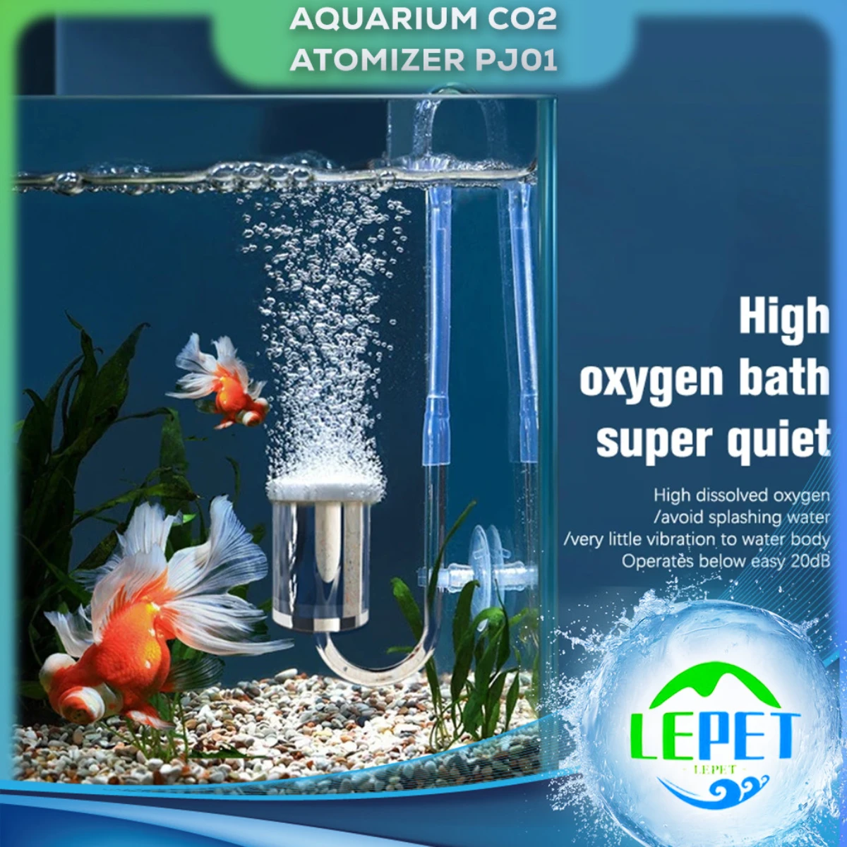 LEPET Diffuser Oksigen Aerator PJ01 / Co2 Low Pressure