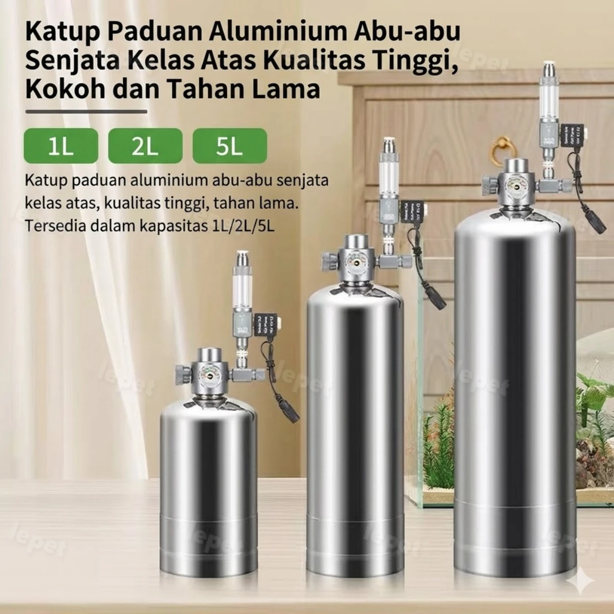 LEPET Tabung Co2 DIY CISOD WY-40 / Generator tabung cylinder solenoid buble counter selenoid foto 2