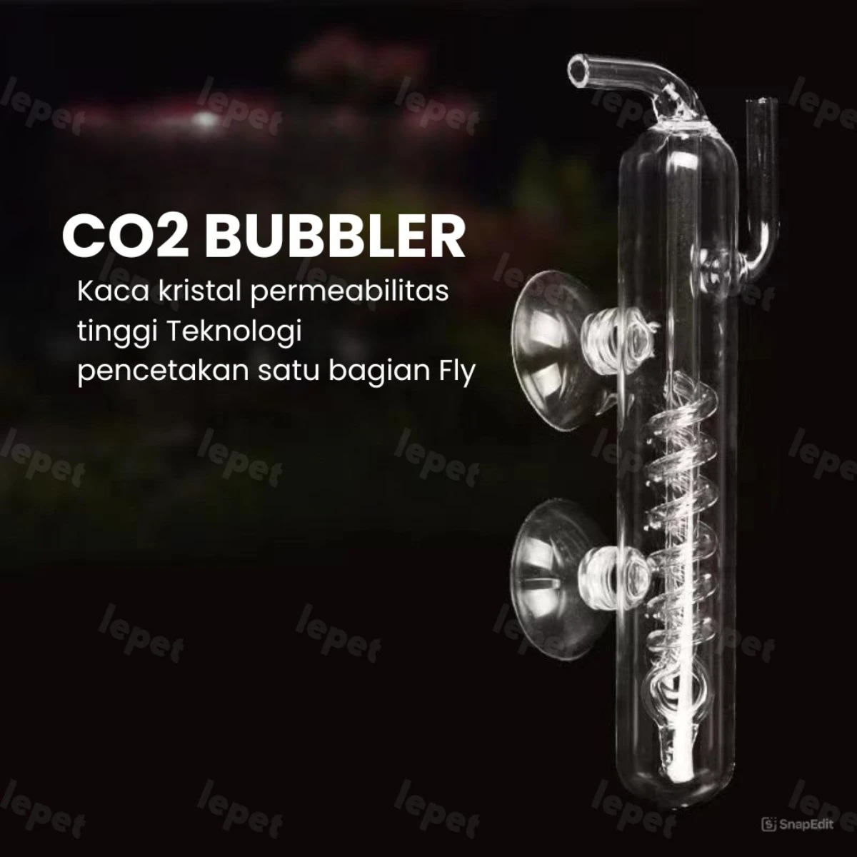 LEPET Glass Diffuser CO2 PJ31/ PJ32 / Atomizer Co2 Aquascape foto 7