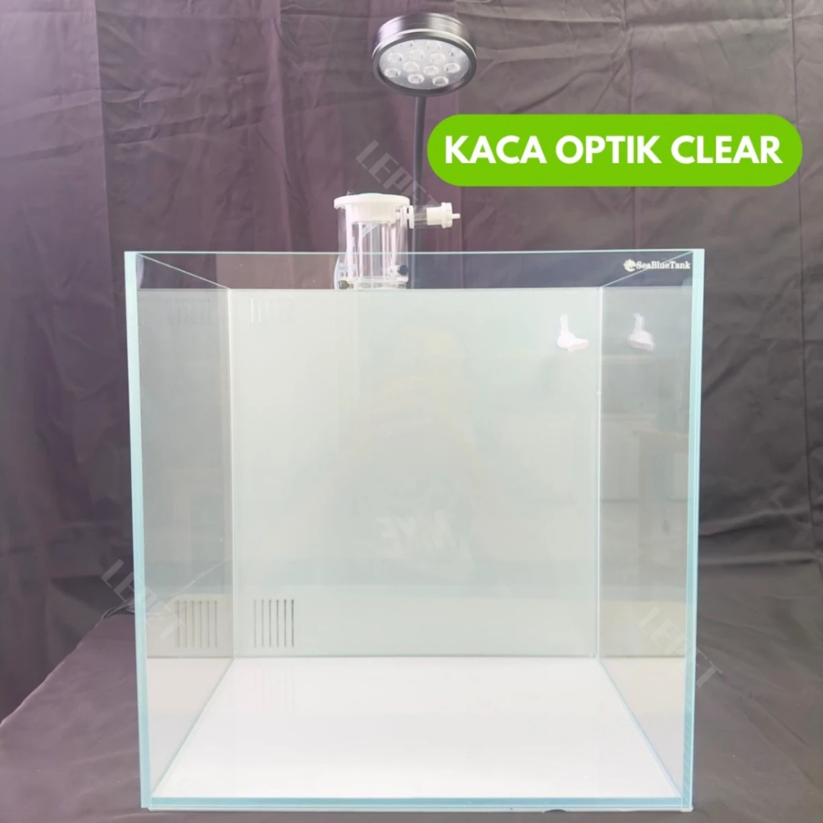 LEPET Akuarium Ikan AIR LAUT SBTHB45/50/ LENGKAP FILTER DAN LAMPU / KACA SUPER BENING / OPTIK CLEAR foto 3