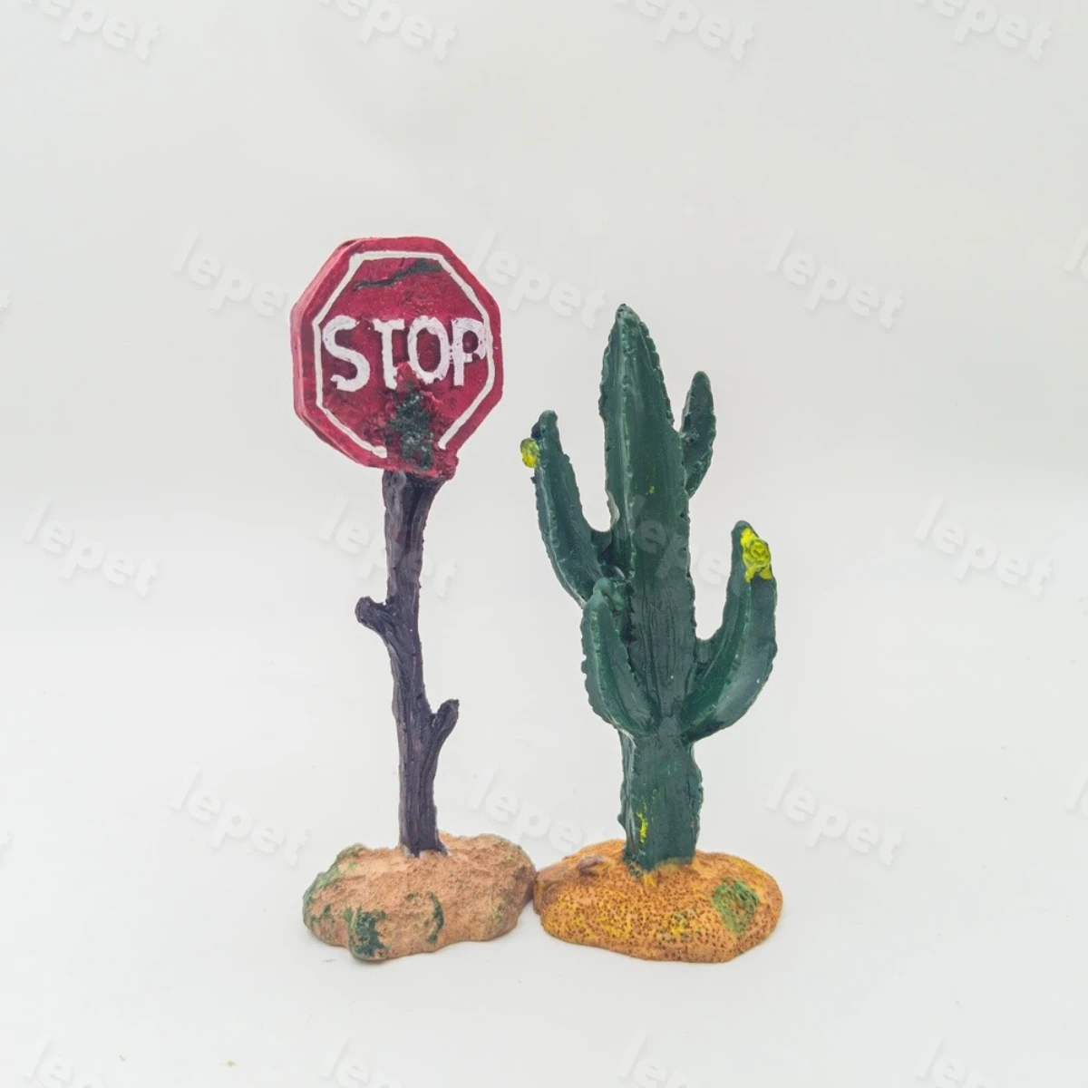 LEPET Hiasan Aquarium GT1577 / GW016 Dekorasi Resin Ornamen Simulasi Batu foto 8