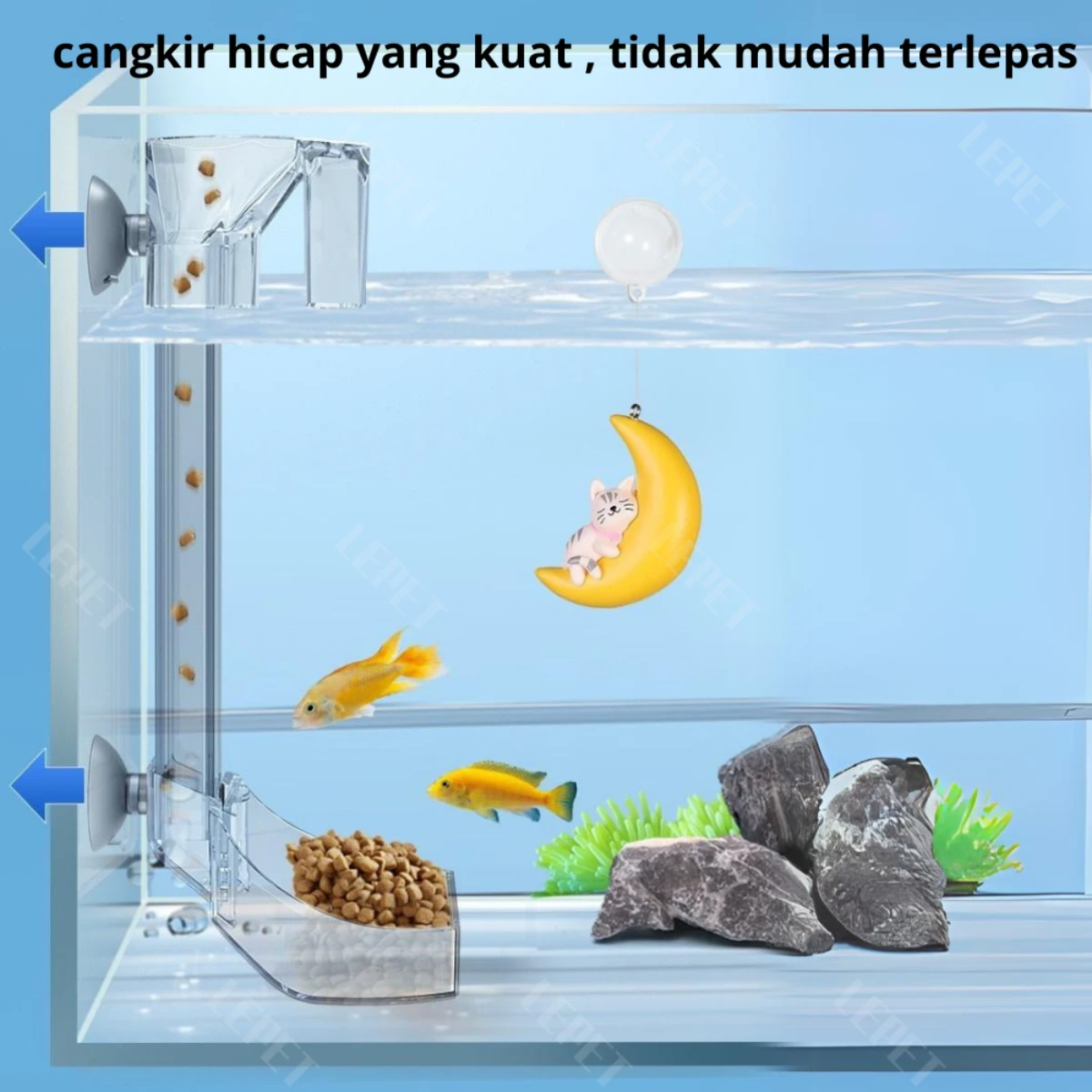 LEPET tempat makan ikan Akrilik F21 / F29 / F35 foto 2