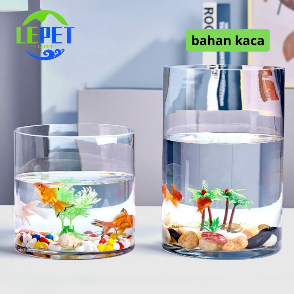 LEPET AQUARIUM MINI KECIL A24 / AKUARIUM IKAN CUPANG HIAS foto 4