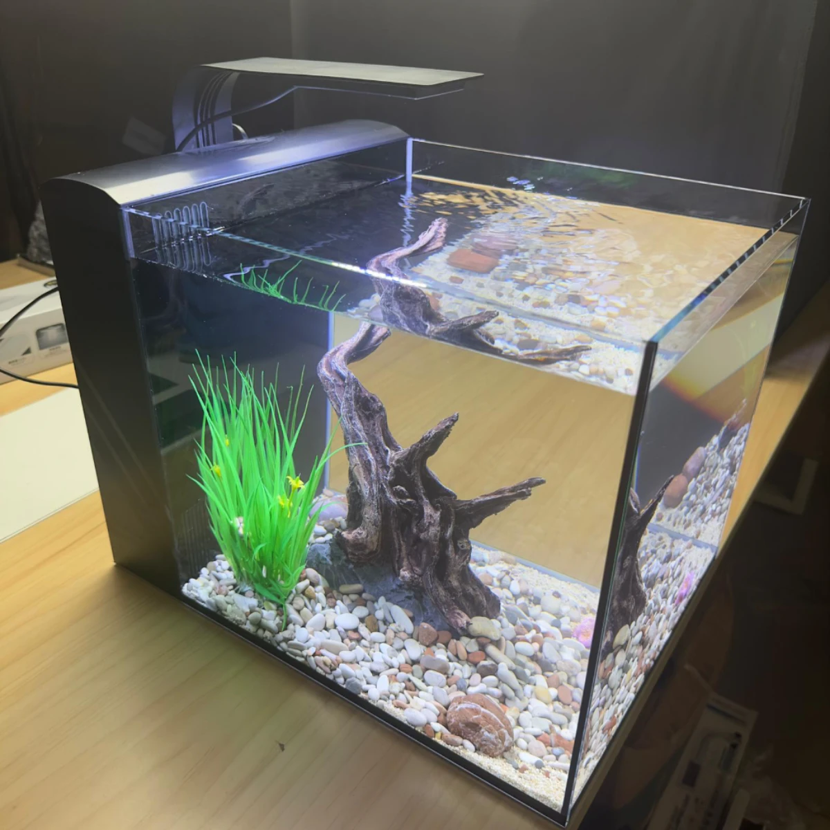 LEPET Akuarium Ikan Mini CL 26/40/45/50/60/80 Tangki Ikan Mini Dengan Filter Dan Lampu Led foto 2