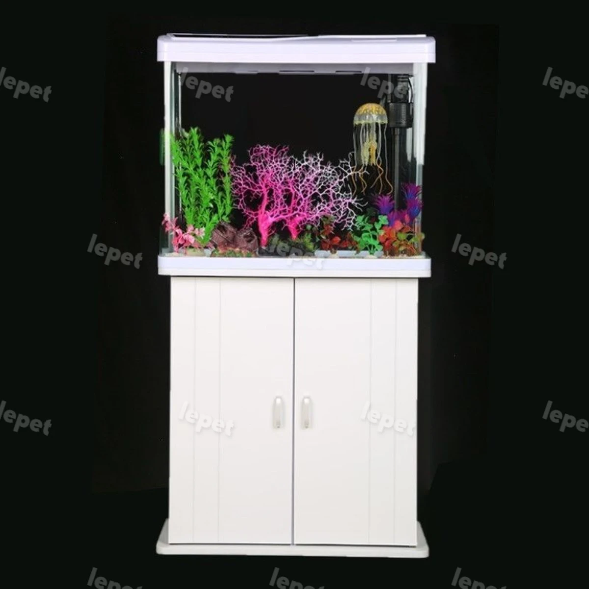LEPET AQUARIUM PAKET MURAH DAN LENGKAP DENGAN MEJA PAM-420 / 520 / 620 / 820 / AQUARIUM SET CABINET foto 5