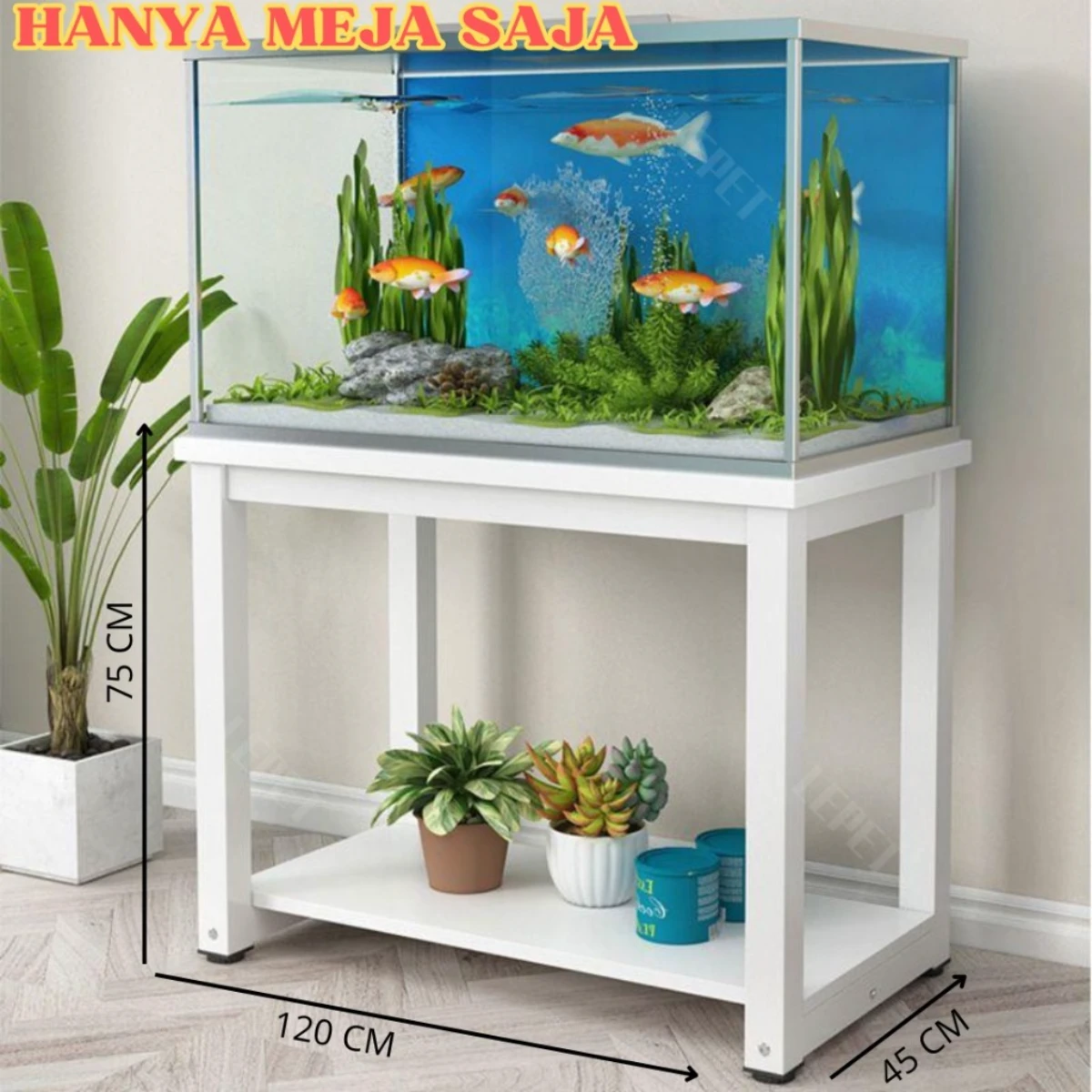 LEPET Meja aquarium minimalis 01 / 02 / 03 / 04 / Kabinet aquarium / meja aquascape / akuarium cabinet / lemari aquarium foto 2