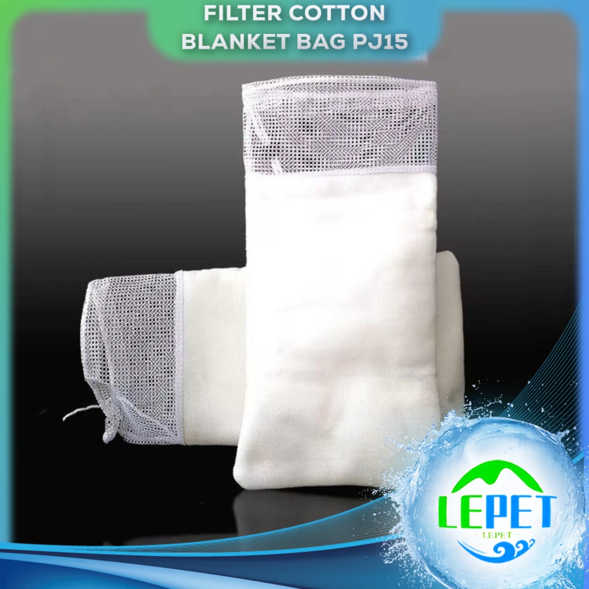 LEPET Filter Cotton Blanket Bag Untuk Sump Filter Akuarium Air Tawar Laut PJ15