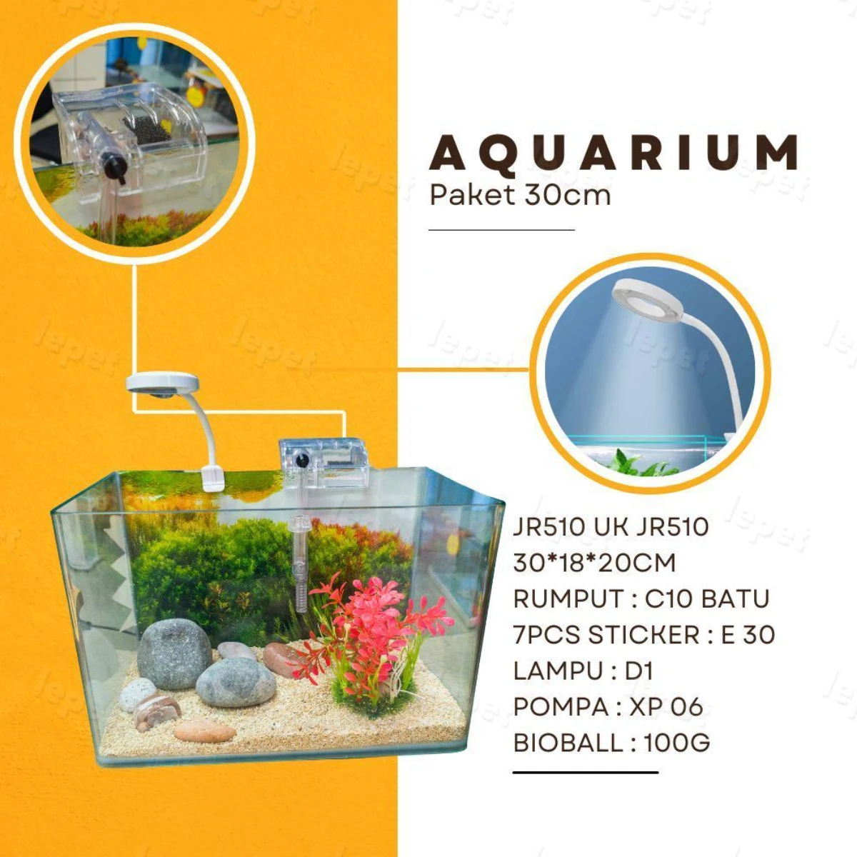 LEPET AQUARIUM PAKET 30 CM / AQUARIUM MELENGKUNG / AQUASCAPE / AQUARIUM BENDING foto 3