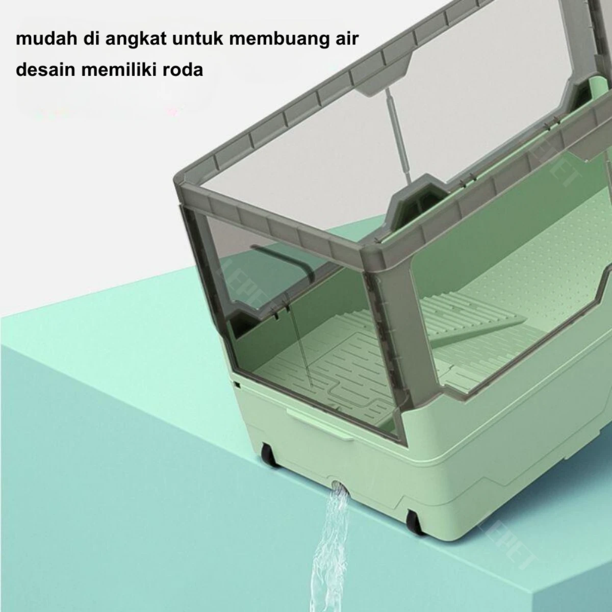 LEPET Turtle Enclosure Aquarium Tank GH07/GH09 / Kandang Kura / aquarium kura kura foto 6