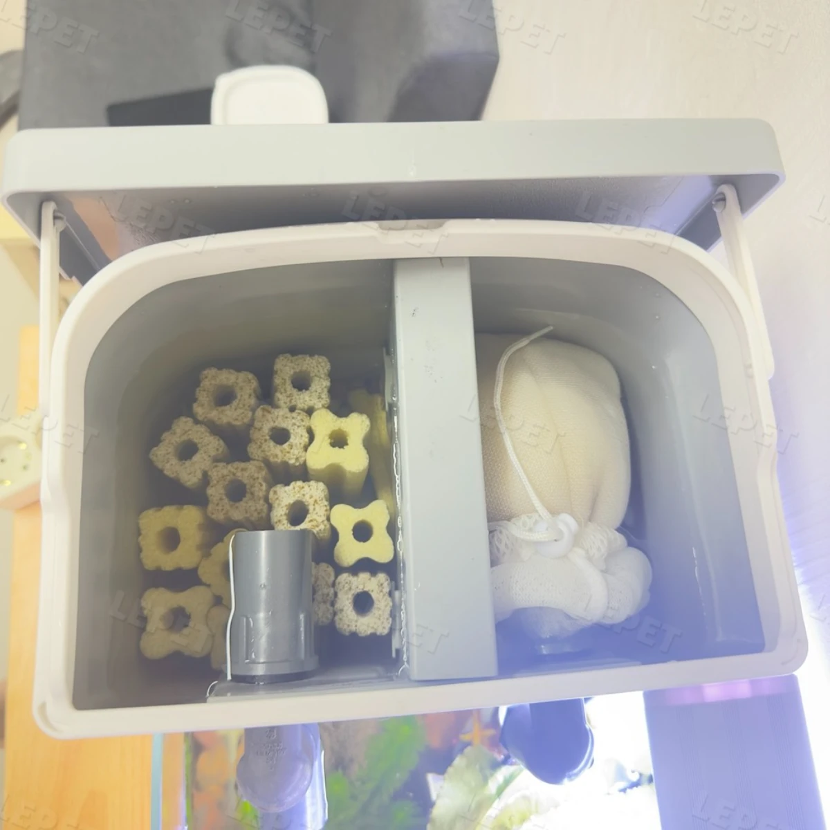 LEPET filter ikan DIY lengkap dengan media filter KHUSUS aquarium 60cm keatas foto 4