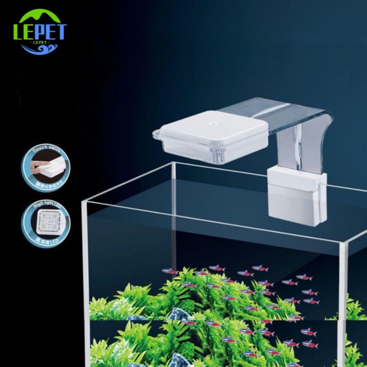 LEPET LAMPU AQUARIUM LED AKUARIUM D3/D5 foto 6