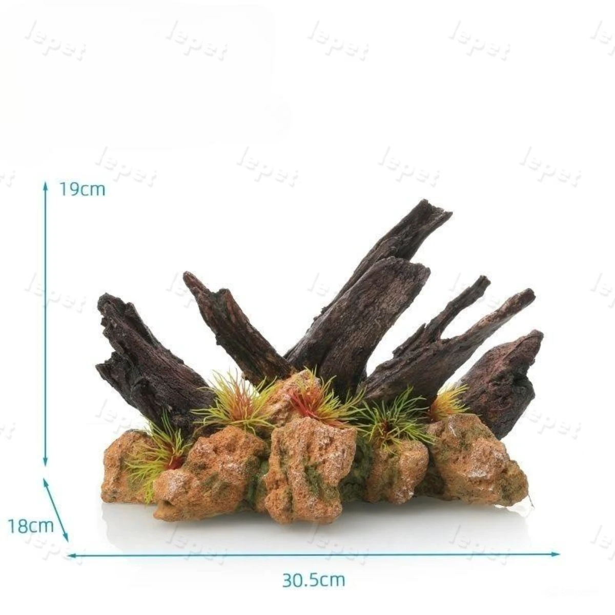 LEPET kayu aquascape imitasi GS2205 hiasan aquarium / dekorasi aquarium foto 3