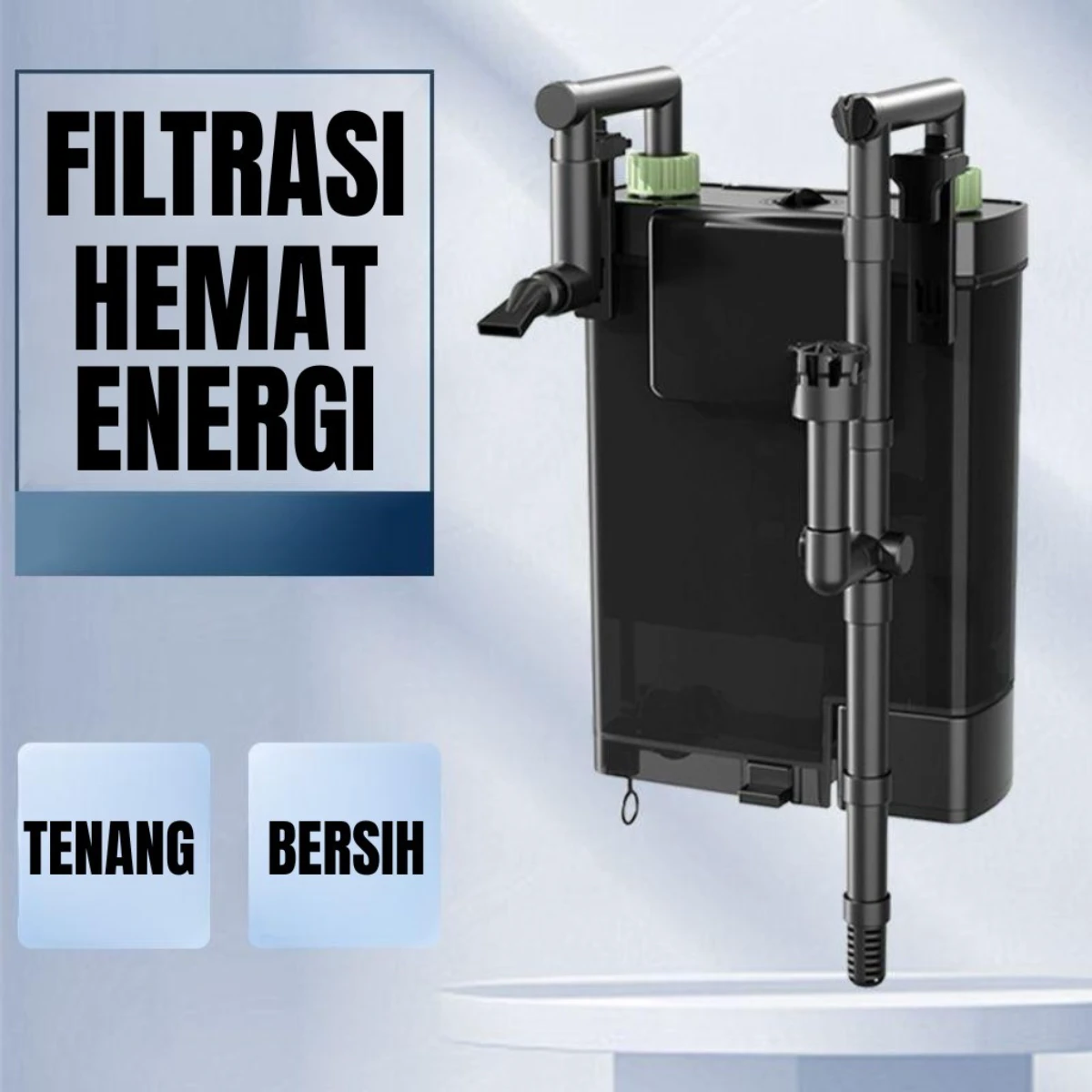 LEPET Filter Gantung Aquarium LT-300/LT-400/LT-500/LT-600 Aquascape Hang-on Filter UNTUK AQUARIUM UK 80-120CM foto 4