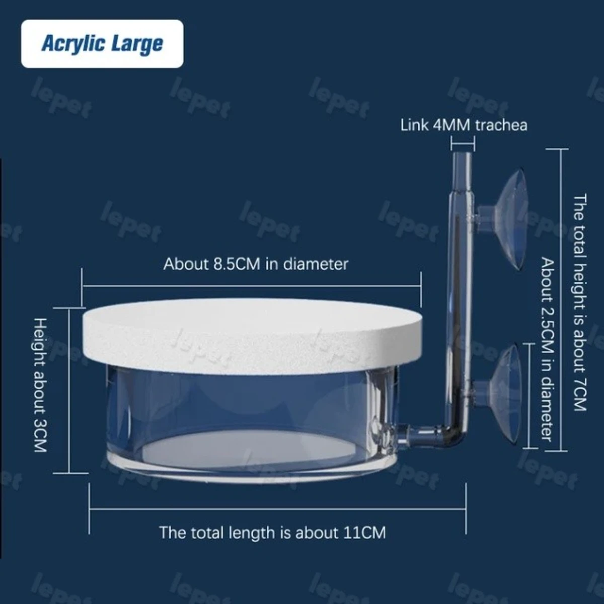 LEPET Diffuser Oksigen Aerator PJ01 / Co2 Low Pressure foto 5