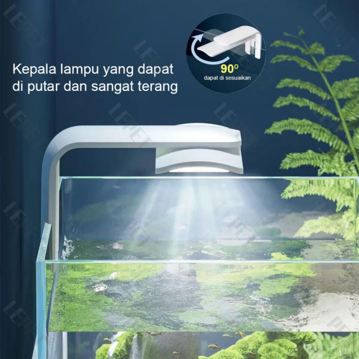 LEPET LAMPU AQUARIUM LED AKUARIUM D13/D11/D09 foto 5