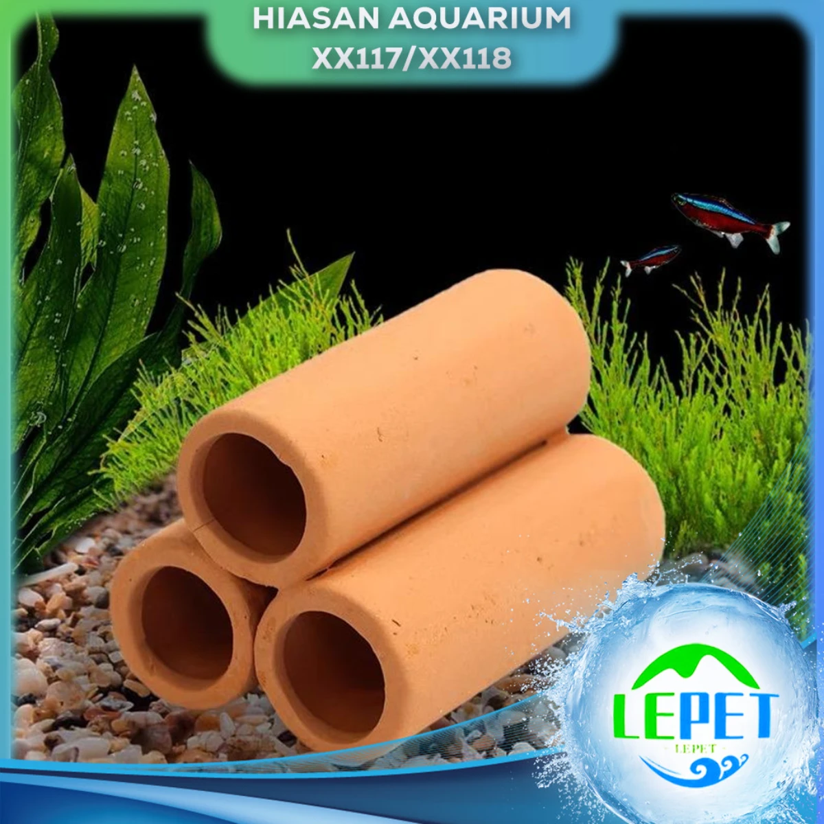LEPET Hiasan Aquarium XX117 / XX118 Dekorasi Ornamen Simulasi