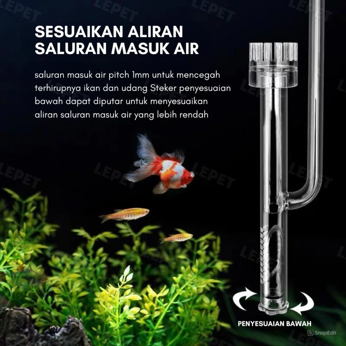 LEPET PIPE INFLOW OUTFLOW PJ28 / PJ29 SKIMMER AUTO FLOAT foto 6