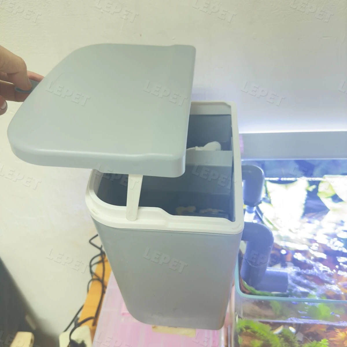 LEPET filter ikan DIY lengkap dengan media filter KHUSUS aquarium 60cm keatas foto 3