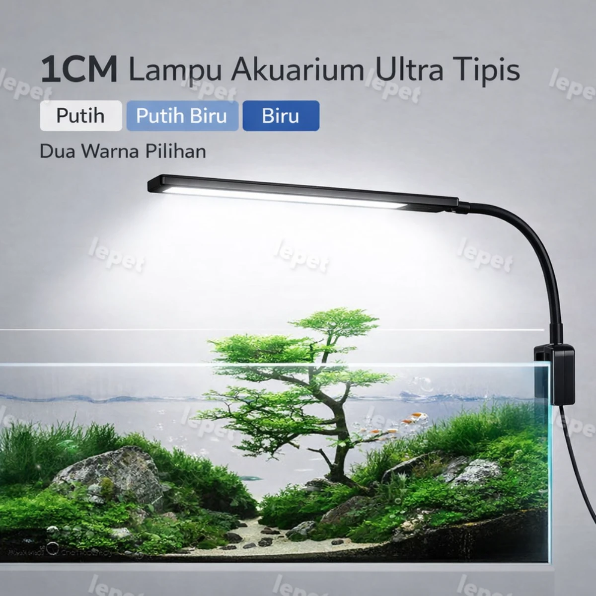 LEPET lampu aquarium mini PJ80/ LED aquarium / lampu aquarium jepit foto 6