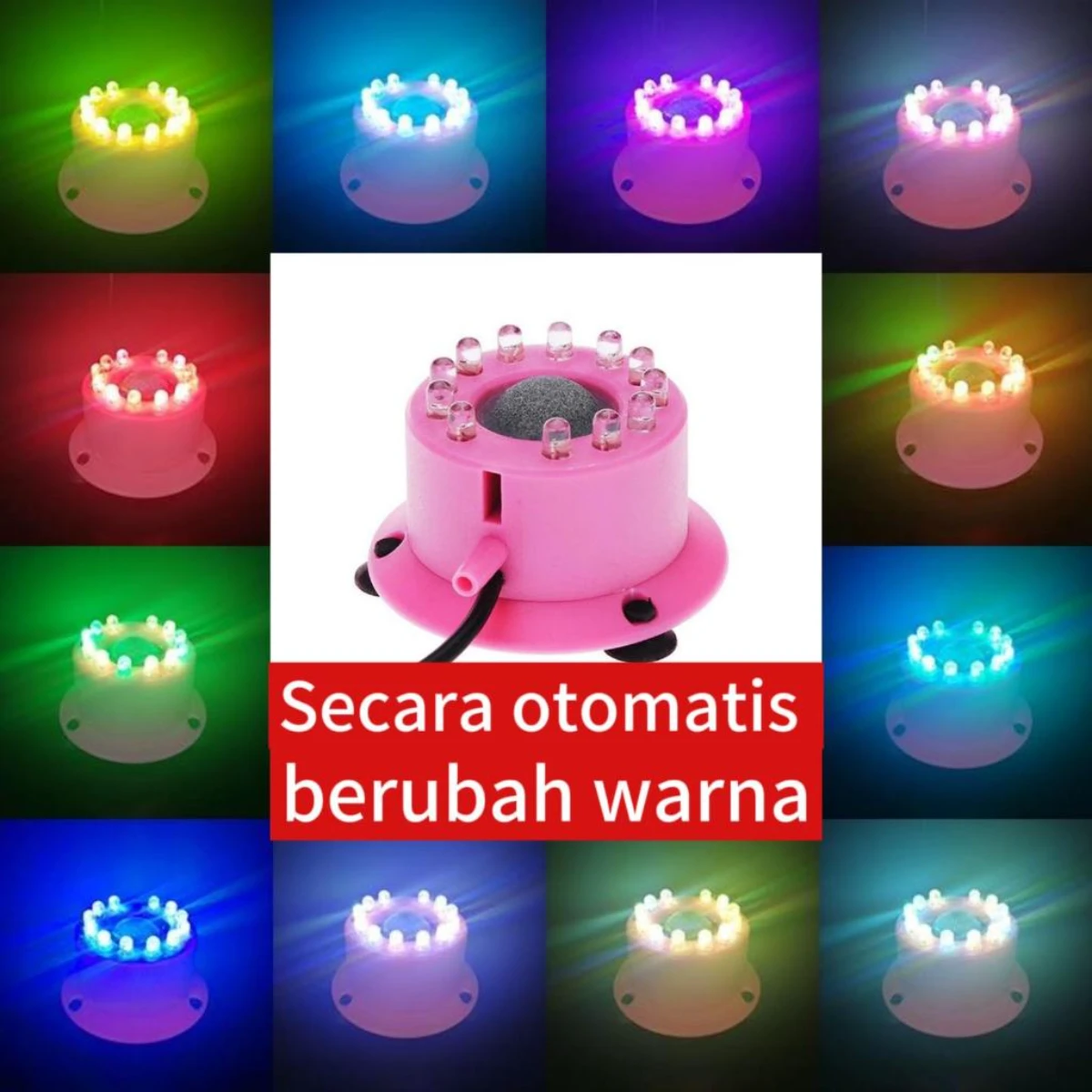 LEPET aquarium bubble lamp airstone led DB-01 Lampu gelembung udara Aerator Aquarium foto 7