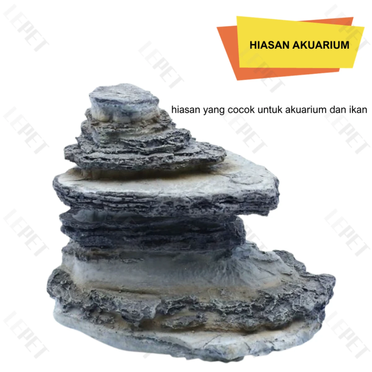 LEPET Batu Besi Hiasan Aquarium 257/258 Aquascape Terrarium Dan Hardscape foto 2