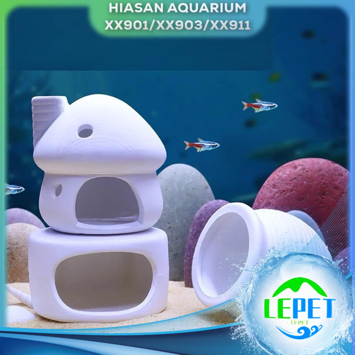 LEPET Hiasan Aquarium XX901 / XX903 / XX911 Dekorasi Ornamen Simulasi