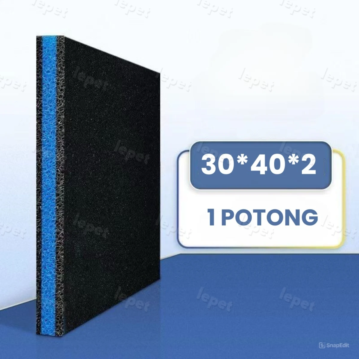 LEPET 9Layers Filter Aquarium A21 Spons Tangki Ikan Ada Lem Busa Biokimia foto 2