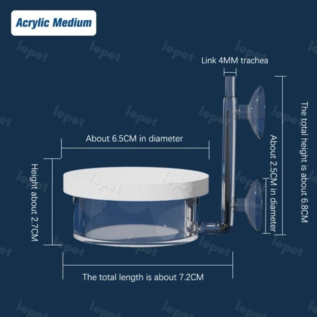 LEPET Diffuser Oksigen Aerator PJ01 / Co2 Low Pressure foto 10