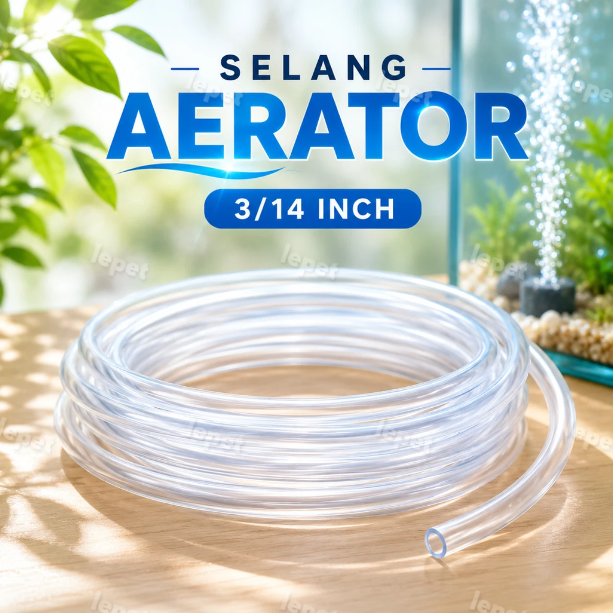 LEPET Selang Aerator Aquarium Aquascape - Selang Puso Air Pump Aquarium foto 4