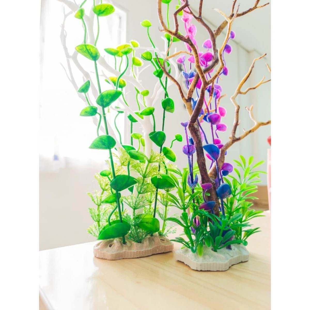 LEPET Hiasan Aquarium CD7910/ CD7926 / Tanaman Aquarium Plastik foto 6