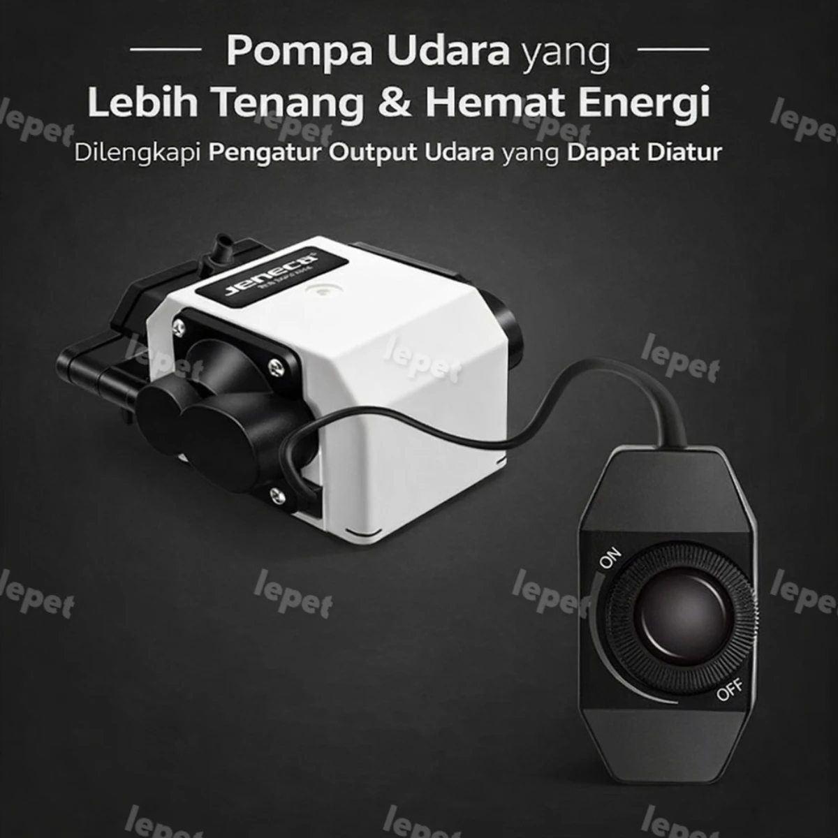 LEPET Pompa Udara Akuarium DB-58, Pompa aerator untuk Budidaya Ikan, Pompa Udara Volume Besar yang Senyap foto 8