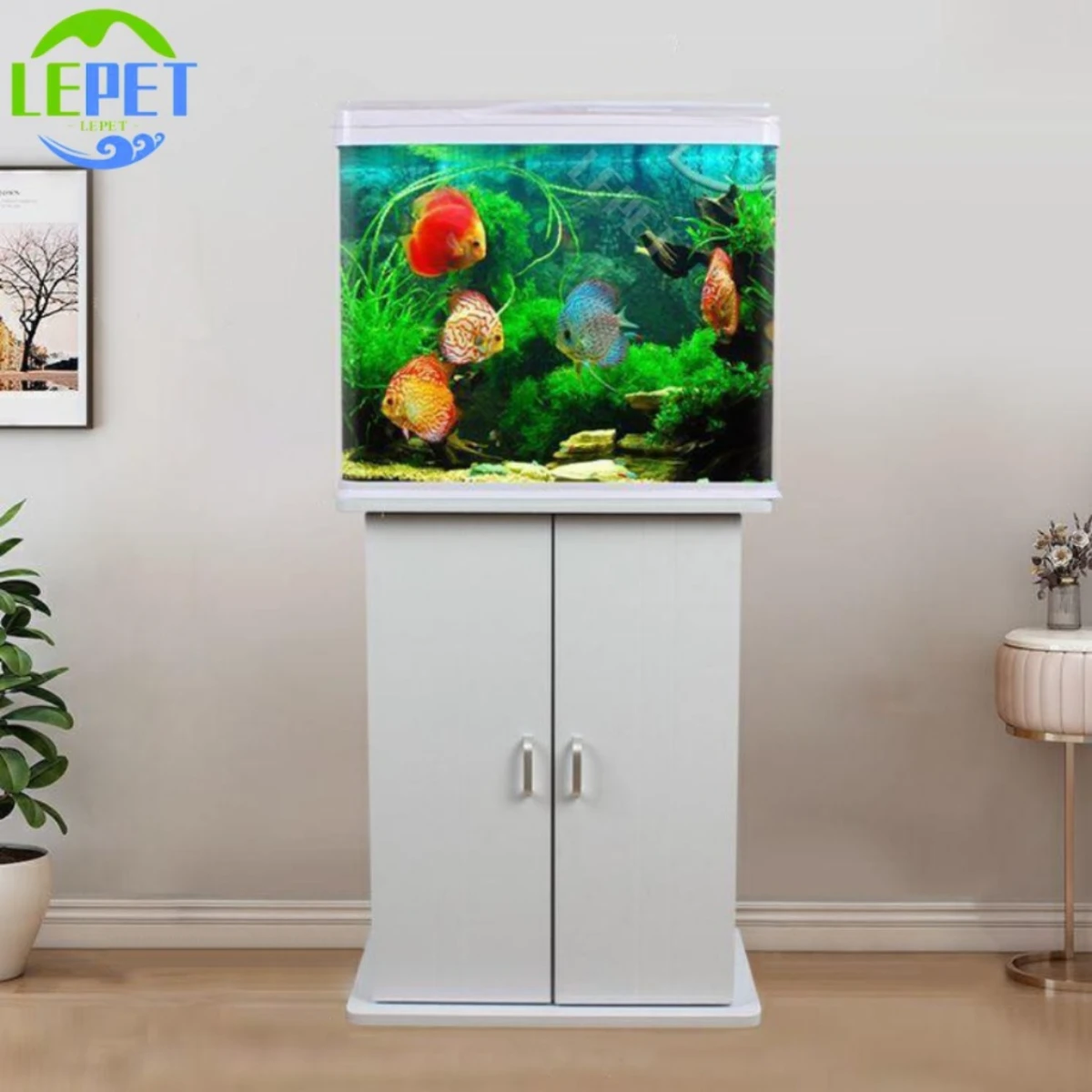 LEPET Meja aquarium minimalis 520/620 / Kabinet aquarium / meja aquascape / akuarium cabinet / lemari aquarium foto 2