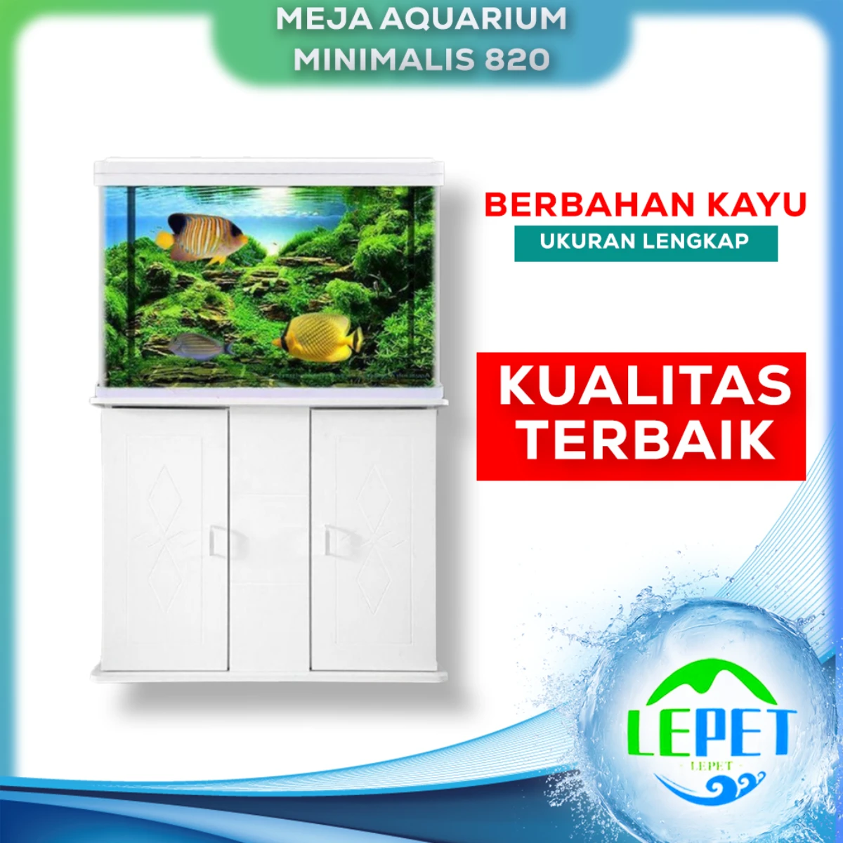 LEPET Meja aquarium minimalis 820 / Kabinet aquarium / meja aquascape / akuarium cabinet / lemari aquarium