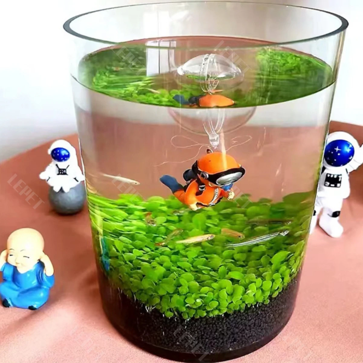 LEPET AQUARIUM MINI KECIL A24 / AKUARIUM IKAN CUPANG HIAS foto 3