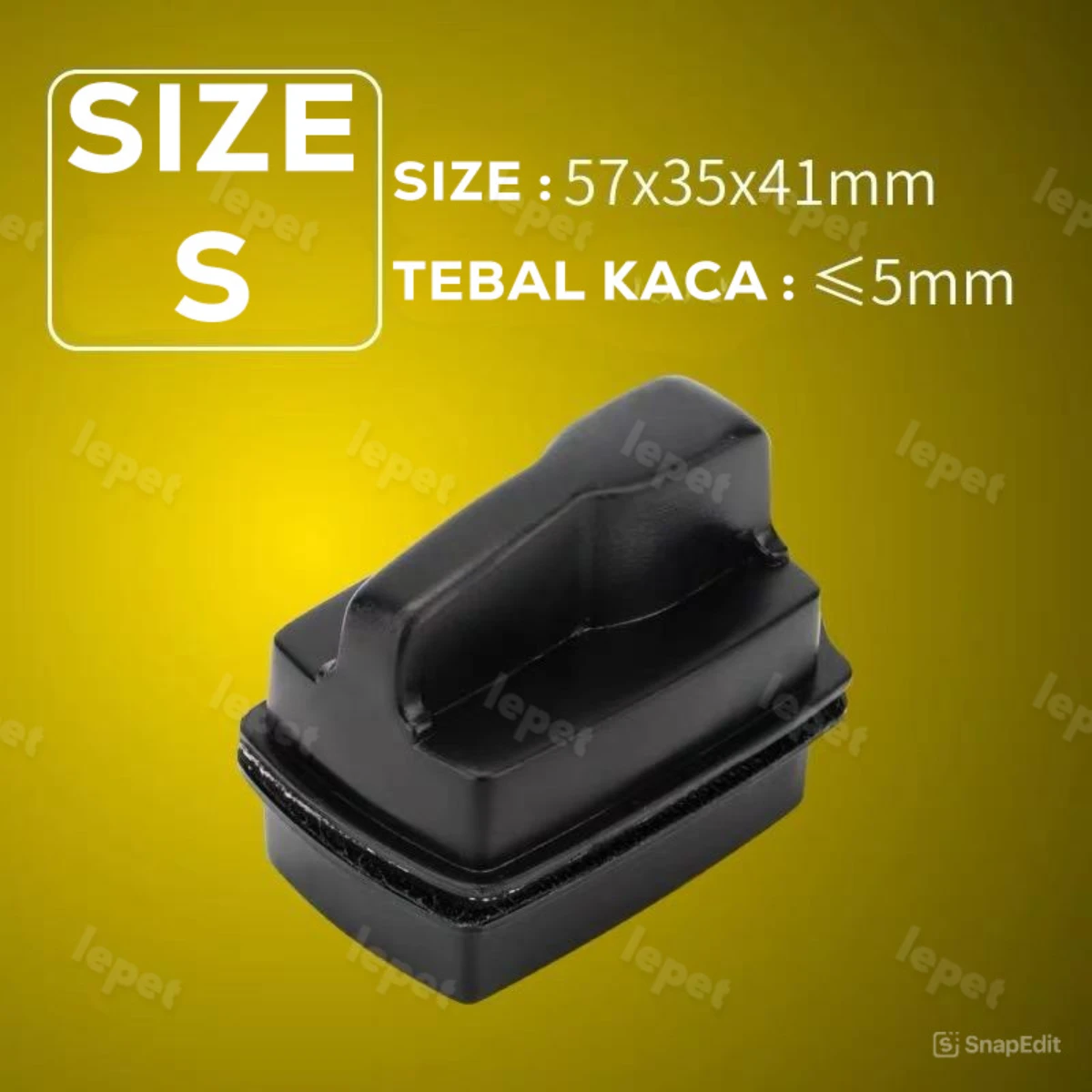 LEPET Pembersih Magnet kaca Aquarium MB-S/M/L Brush Small Sikat Magnet Pembersih original foto 2
