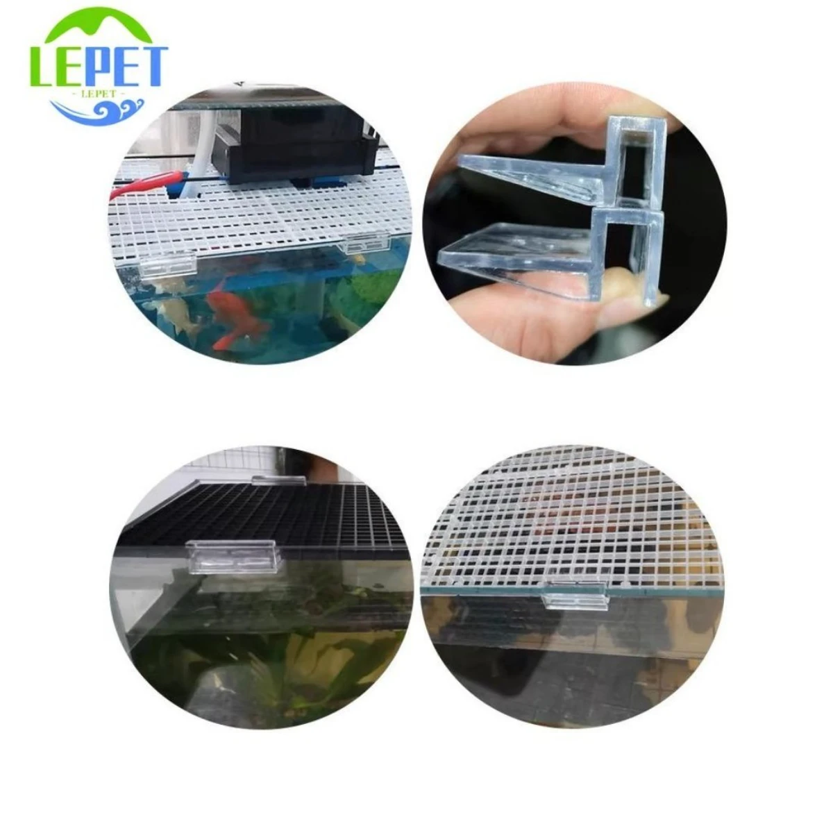 LEPET Bracket Penyangga Tutup Aquarium / Clip Holder Cover Aquarium Akrilik / tutup aquarium foto 4