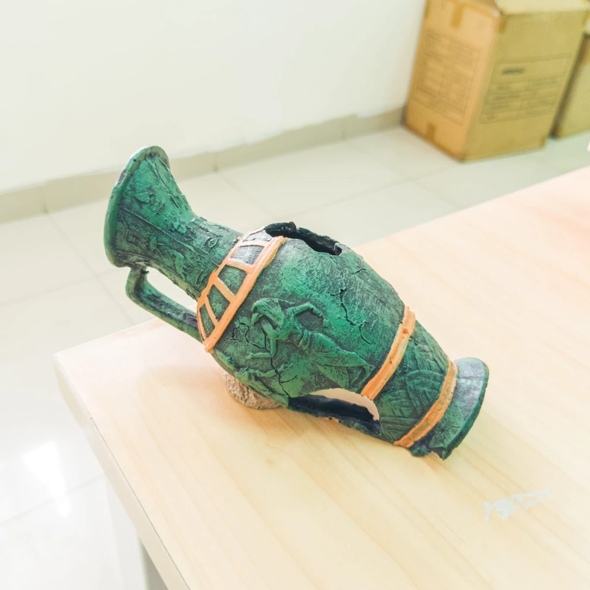 LEPET Hiasan Aquarium 340 / Dekorasi Resin Ornamen Simulasi Batu foto 4