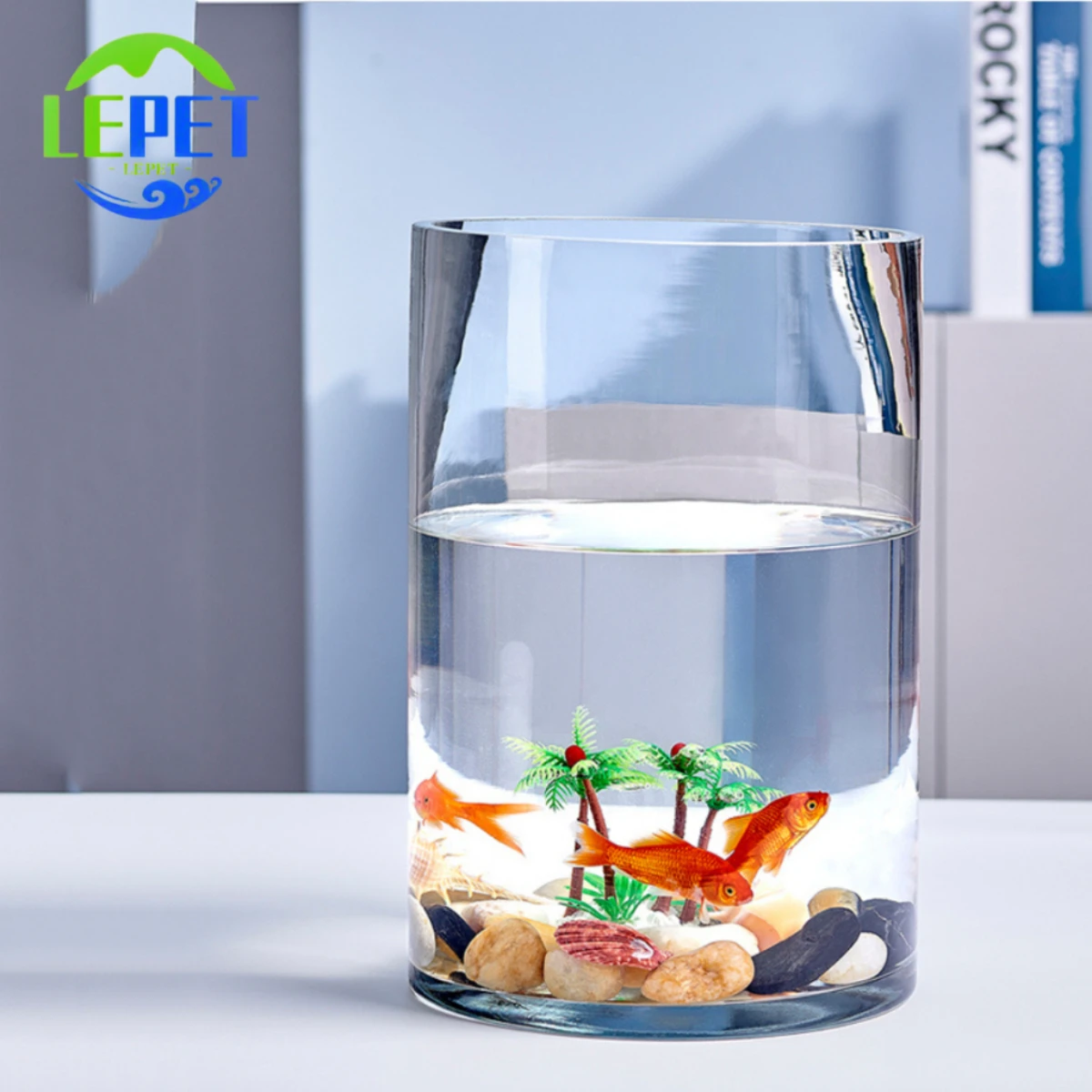 LEPET AQUARIUM MINI KECIL A24-3 + YL-3 / A24-4 +YL 3 AKUARIUM IKAN CUPANG HIAS foto 2