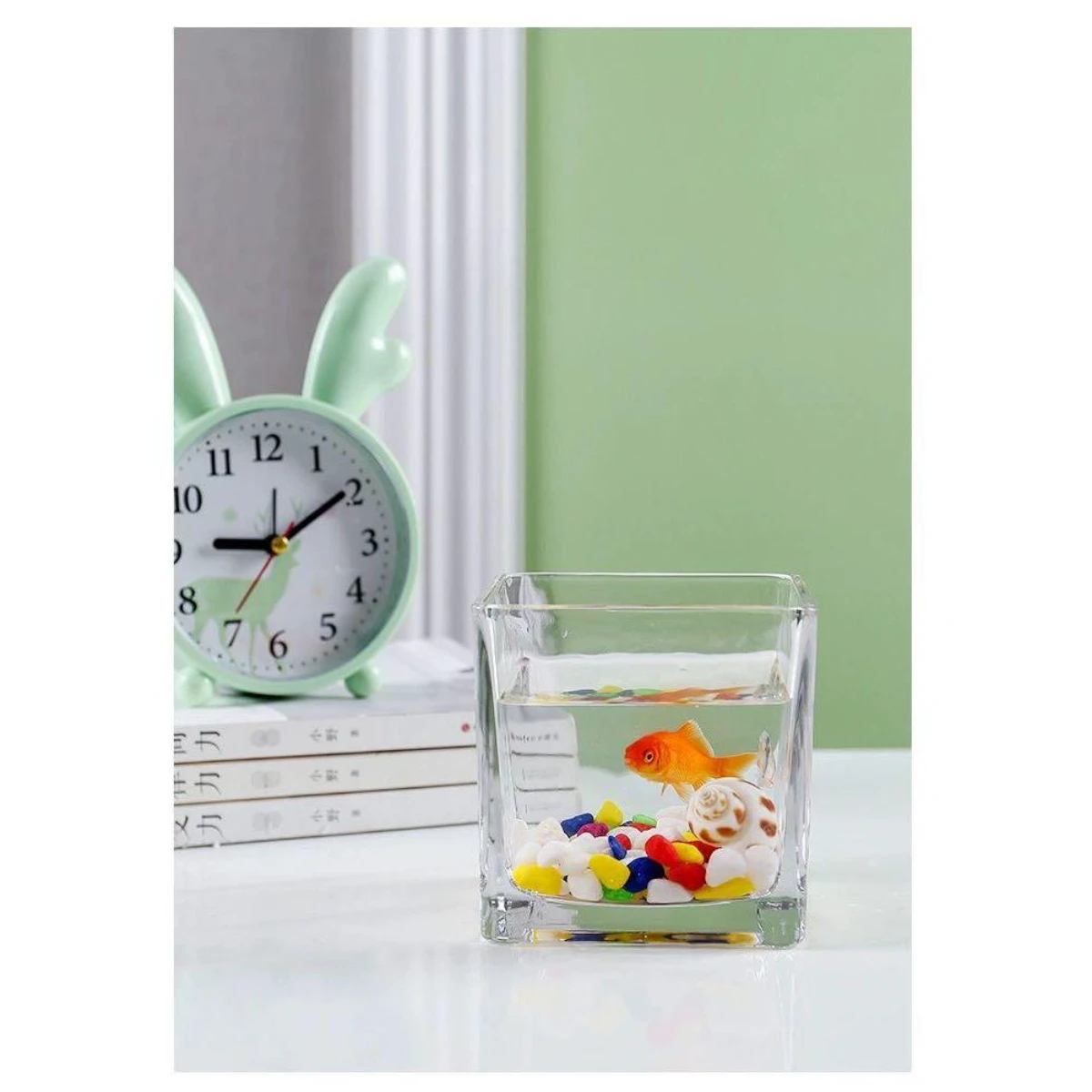 LEPET AQUARIUM MINI KECIL A18 / AKUARIUM IKAN CUPANG HIAS / KURA-KURA foto 7