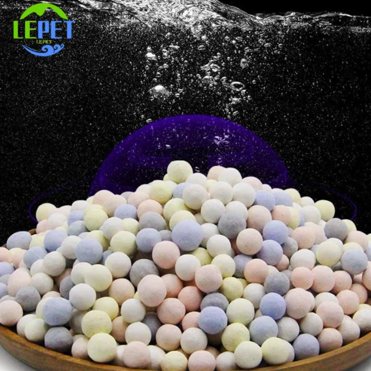 LEPET BIO BALL RAINBOW LPLC06 SUPER MEDIA FILTER AQUARIUM UK RUMAH BAKTERI 500G foto 6