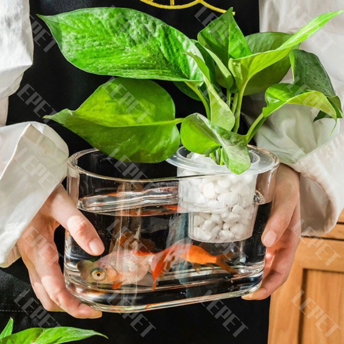 LEPET AQUARIUM MINI KECIL A29 /A30 /A31 / AKUARIUM IKAN CUPANG HIAS foto 7