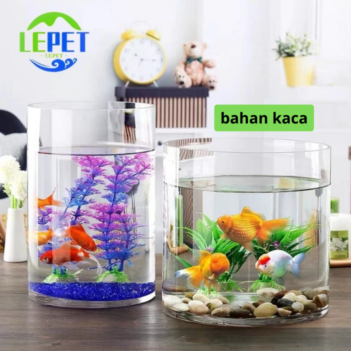 LEPET AQUARIUM MINI KECIL A25 / AKUARIUM IKAN CUPANG HIAS foto 4