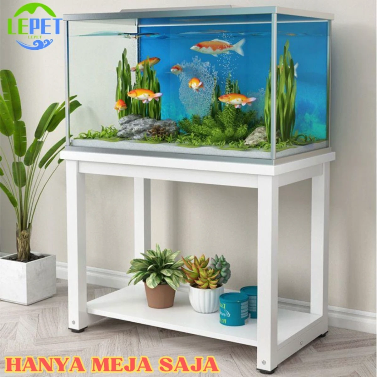 LEPET Meja aquarium minimalis 01 / 02 / 03 / 04 / Kabinet aquarium / meja aquascape / akuarium cabinet / lemari aquarium foto 7